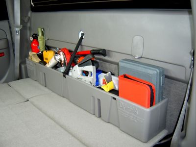 Image showing 8 th DU-HA 2 Gun Rack and Organizer Truck Storage Container for 2000-2007 Chevrolet/GMC Silverado/Sierra HD Crew Cab