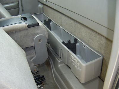 Image showing  2 Gun Rack and Organizer Truck Storage Container for 1099-2007 Chevrolet/GMC Silverado/Sierra Reg Cab, Black