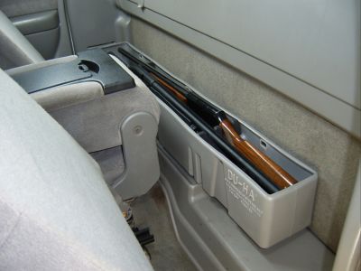 Image showing 5 th DU-HA 2 Gun Rack and Organizer Truck Storage Container for 1099-2007 Chevrolet/GMC Silverado/Sierra Reg Cab, Black