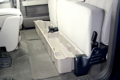 Image showing  Under Seat Storage for 2009-2014 Ford F150 SuperCab without Factory Subwoofer, Black