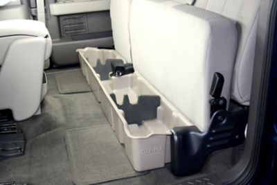 Image showing  Under Seat Storage for 2009-2014 Ford F150 SuperCab without Factory Subwoofer, Black
