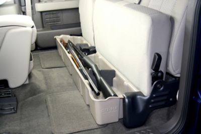 Image showing 5 th DU-HA Under Seat Storage for 2009-2014 Ford F150 SuperCab without Factory Subwoofer, Black