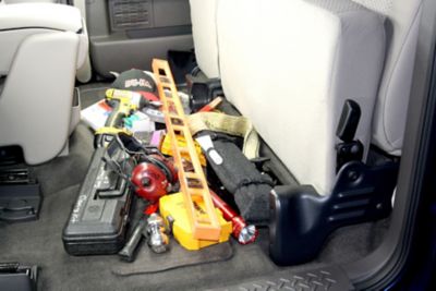 Image showing 6 th DU-HA Under Seat Storage for 2009-2014 Ford F150 SuperCab without Factory Subwoofer, Black