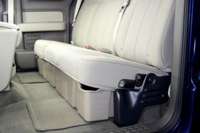 Image showing 9 th DU-HA Under Seat Storage for 2009-2014 Ford F150 SuperCab without Factory Subwoofer, Black