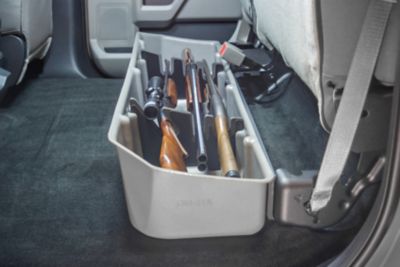 Image showing  Under Seat Storage fits 2015-2026 Ford F150 SuperCrew and 2017-2026 Ford F250 F350 F450 F550 SuperCrew, Light Gray