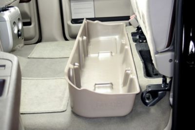 Image showing  Under Seat Storage for 2009-2014 Ford F150 SuperCrew w/o Factory Subwoofer, Black