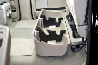 Image showing  Under Seat Storage for 2009-2014 Ford F150 SuperCrew w/o Factory Subwoofer, Black