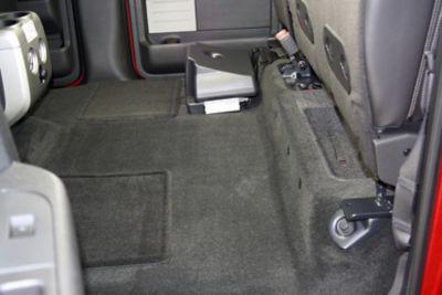 Image showing  Under Seat Storage for 2009-2014 Ford F150 SuperCrew with Factory Subwoofer, Black