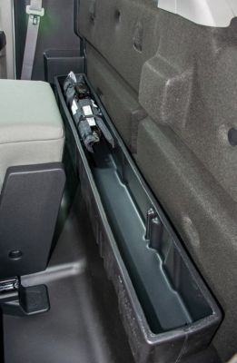 Image showing  Behind-the-Seat Storage fits 2017-2026 Ford F250 F350 F450 F550 Regular Cab, Black