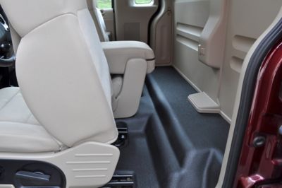 Image showing  2 Gun Rack and Organizer Truck Storage Container for Ford 2004-08 F-150 Reg Cab, Black