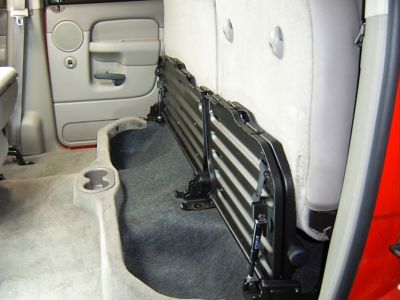 Image showing  Under Seat Storage fits 02-24 Ram 1500 & 03-26 2500 3500 Quad Cab/Crew Cab (Classic Body) w/o Factory Subwoofer, Brown