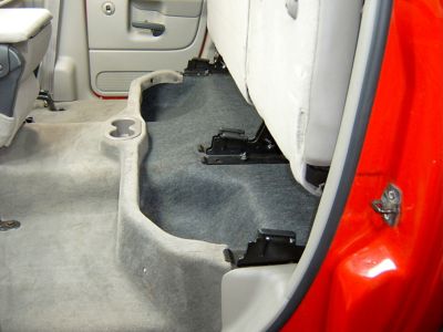 Image showing 5 th DU-HA Under Seat Storage fits 02-24 Ram 1500 & 03-26 2500 3500 Quad Cab/Crew Cab (Classic Body) w/o Factory Subwoofer, Brown