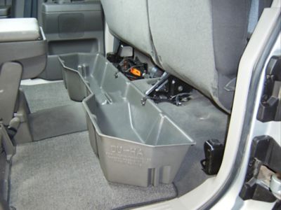 Image showing  Under Seat Storage for 2004-2024 Nissan Titan King Cab and Crew Cab Heavy-Duty