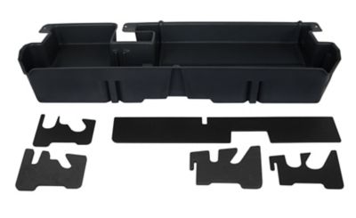 DU-HA Underseat Truck Storage/Gun Case for 2007-2021 Toyota Tundra Double Cab, Black, Does Not Fit with Factory Subwoofer