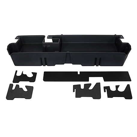 DU-HA Underseat Truck Storage/Gun Case for 2007-2021 Toyota Tundra Double Cab, Black, Does Not Fit with Factory Subwoofer