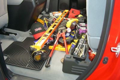 Image showing 6 th DU-HA 2 Gun Underseat Truck Storage Case for 2007-2021 Toyota Tundra Double Cab (Does Not Fit with Factory Subwoofer), Black