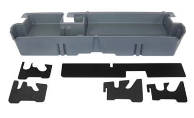 DU-HA Underseat Truck Storage/Gun Case for 2007-2021 Toyota Tundra Double Cab, Gray, Does Not Fit with Factory Subwoofer