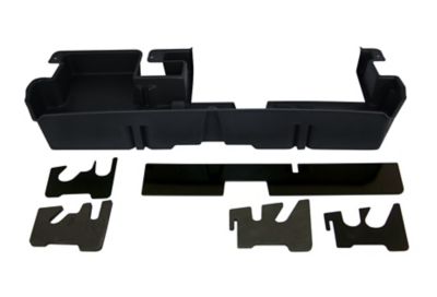 DU-HA Underseat Truck Storage/Gun Case for 2007-2021 Toyota Tundra Double Cab, Black, Fits with Factory Subwoofer