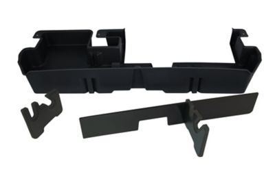 Image showing  2 Gun Underseat Truck Storage Case for 2007-2021 Toyota Tundra Double Cab (Fits with Factory Subwoofer), Black