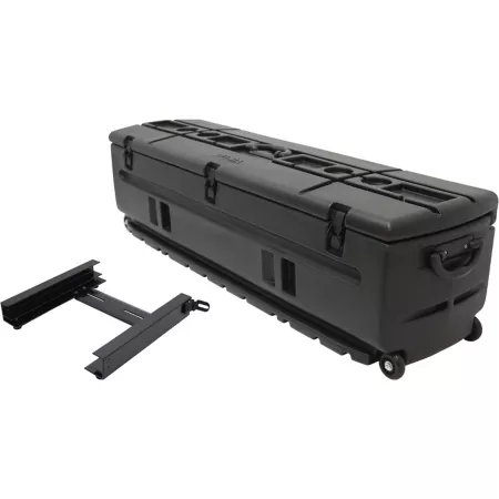 DU-HA 5.08 cu Rolling Tool Box/Portable Gun Case for SUVs Vans Pickup Trucks and More Includes Slide-Out Holder Black Storage Totes