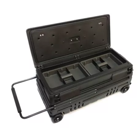 DU-HA Squad Box with Manual Latch and Sliding Rack - Lockable Storage for Vans/Jeeps/Various SUVs - Black 70670 Storage Totes