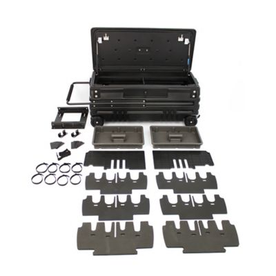 DU-HA Squad Box with internal latch and slide bracket - Lockable Storage for Pickup Trucks / Jeeps / Various SUV's - Black