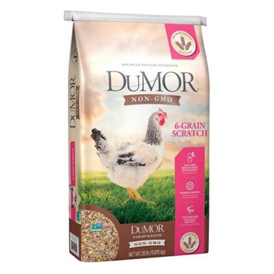 DuMOR Non-GMO 6-Grain Chicken Scratch, 35 lb. Bag