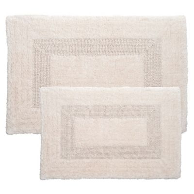 Image showing 2 th Lavish Home Cotton Shower Bath Mats, 35 in. x 22 in., 2-Pack