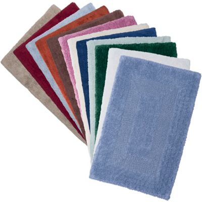 Image showing 4 th Lavish Home Cotton Shower Bath Mats, 35 in. x 22 in., 2-Pack