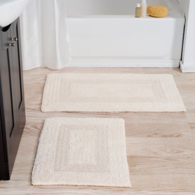 Image showing 5 th Lavish Home Cotton Shower Bath Mats, 35 in. x 22 in., 2-Pack