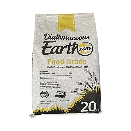 Diatomaceous Earth Food-Grade Supplement Powder for Humans and Pets, 20 lb.