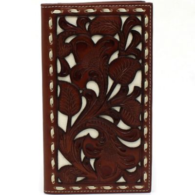 Nocona Floral Filigree Buckstitch Rodeo Wallet