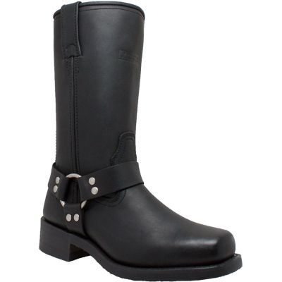 9 D AdTec Womens 10 Full-Grain Leather Harness Soft Toe Biker Boot 8546 