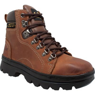 Adtec Women's Leather Hiking Boots, Brown, 6 In.