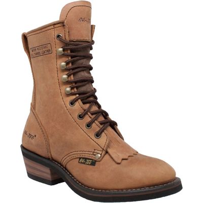 AdTec Women's Packer Durable Work Boots, Brown, 8 in.