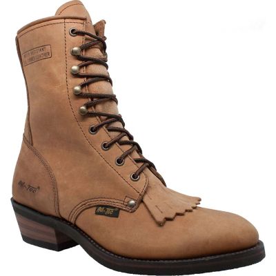 AdTec Men's Soft Toe Packer Durable Work Boots, Brown, 8 in.