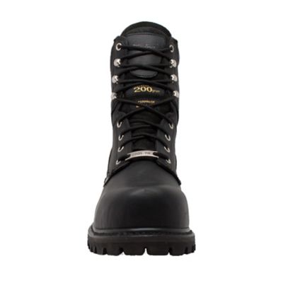 Image showing  Men's Steel Toe Waterproof Logger Boots, Black, 9 in.