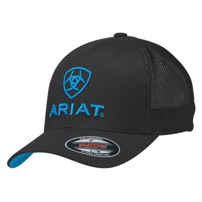 Ariat Men's Flex Fit Baseball Cap with Ariat Logo and Script