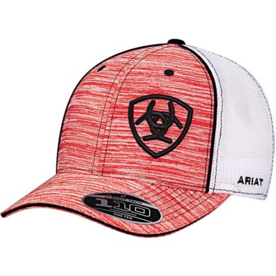 Ariat Men's Heather Snapback Stretch Cap with Offset Logo