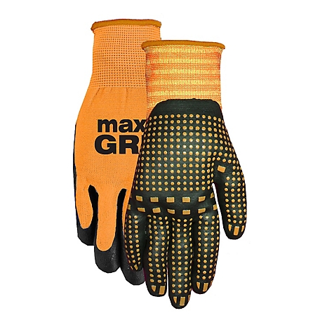 Midwest Gloves Max Grip Work Gloves, 1 Pair