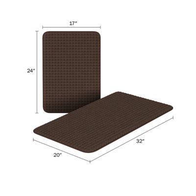 Image showing  Memory Foam Shower Bath Mats, 2-Pack
