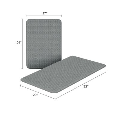 Image showing  Memory Foam Shower Bath Mats, 2-Pack