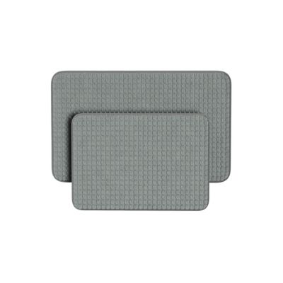 Image showing  Memory Foam Shower Bath Mats, 2-Pack