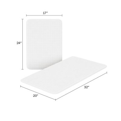 Image showing  Memory Foam Shower Bath Mats, 2-Pack
