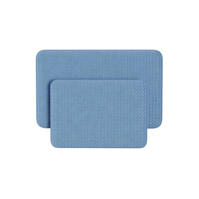 Image showing  Memory Foam Shower Bath Mats, 2-Pack