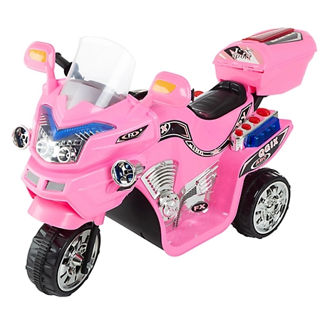Lil' Rider Rockin' Rollers 3-Wheel Battery-Powered FX Ride-On Sport Bike, Pink