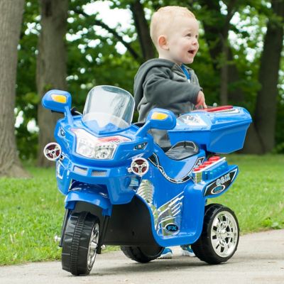 Image showing  6V Rockin' Rollers 3-Wheel Battery-Powered FX Ride-On Sport Bike, Blue