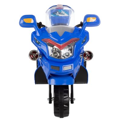Image showing 6 th Lil' Rider 6V Rockin' Rollers 3-Wheel Battery-Powered FX Ride-On Sport Bike, Blue