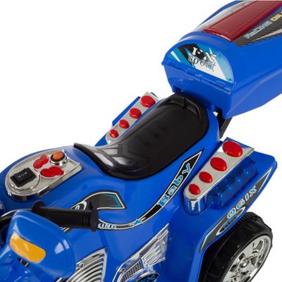 Image showing 8 th Lil' Rider 6V Rockin' Rollers 3-Wheel Battery-Powered FX Ride-On Sport Bike, Blue