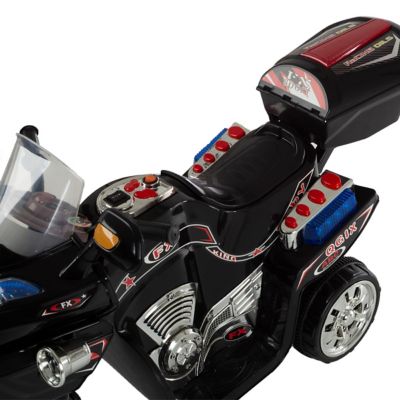 Image showing 9 th Lil' Rider 6V Rockin' Rollers 3-Wheel Battery-Powered FX Ride-On Sport Bike, Blue